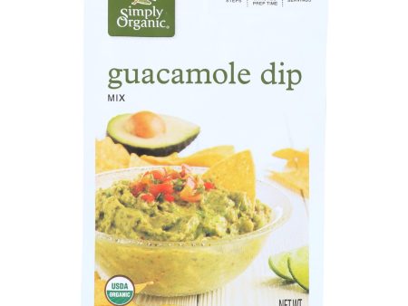 Simply Organic Guacamole Dip Mix - Case Of 12 - 0.8 Oz. For Cheap