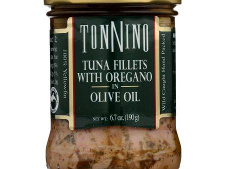 Tonnino Tuna Fillets - Oregano Olive Oil - Case Of 6 - 6.7 Oz. For Cheap