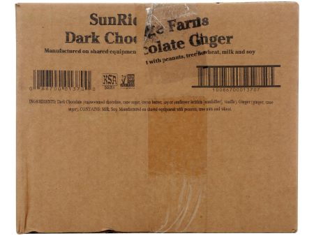 Sunridge Farms Dark Chocolate Ginger - Single Bulk Item - 10lb Discount