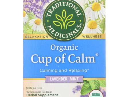 Traditional Medicinals Organic Easy Now Herbal Tea - 16 Tea Bags - Case Of 6 on Sale