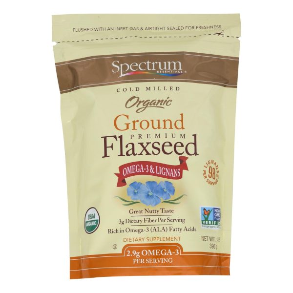 Spectrum Essentials Organic Ground Flaxseed - 14 Oz Online Hot Sale