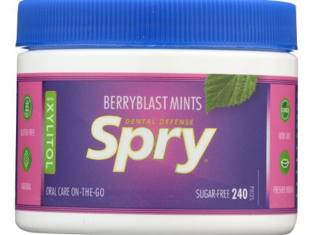 Spry Xylitol Mints - Berry Blast - 240 Count Supply