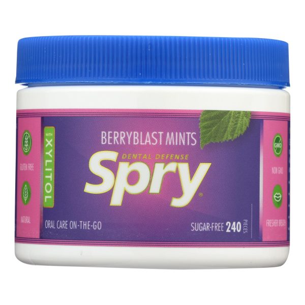 Spry Xylitol Mints - Berry Blast - 240 Count Supply