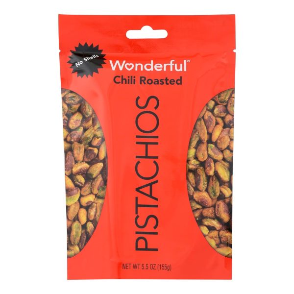 Wonderful Pistachios - Pistachios Chili No Shell - Case Of 10 - 5.5 Oz Online Sale