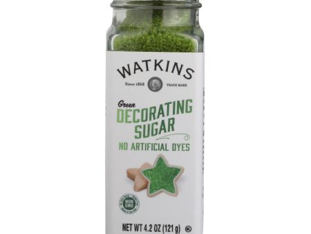 Watkins - Decorating Sugar Green - Case Of 3-4.2 Oz For Sale