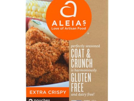 Aleia s Extra Crispy Coat & Crunch Breading  - Case Of 8 - 4.5 Oz Online Hot Sale