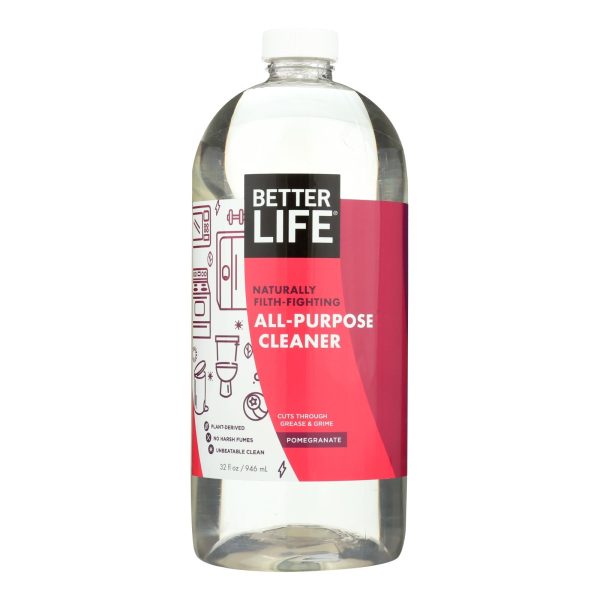 Better Life Cleaner - All Purpose - Pomegranate - 32 Fl Oz Supply