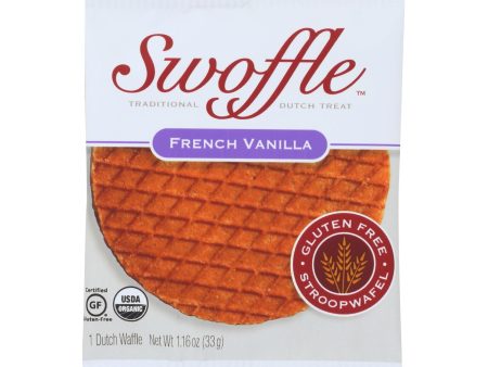 Swoffle Dutch Waffle - French Vanilla - Case Of 16 - 1.16 Oz. Supply