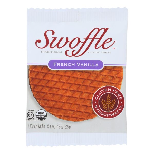 Swoffle Dutch Waffle - French Vanilla - Case Of 16 - 1.16 Oz. Supply