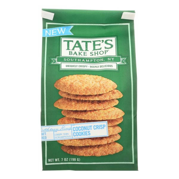 Tate s Bake Shop Coconut Crisp Cookies  - Case Of 12 - 7 Oz on Sale