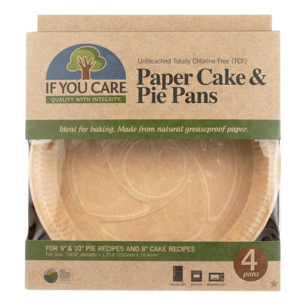 If You Care Pie Baking Pans - Paper Cake - Case Of 6 - 4 Count Online Sale