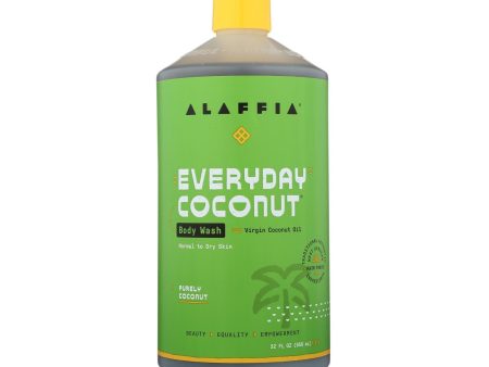 Alaffia Coconut & Coffee Berry Purely Coconut Body Wash  - 1 Each - 32 Fz Discount