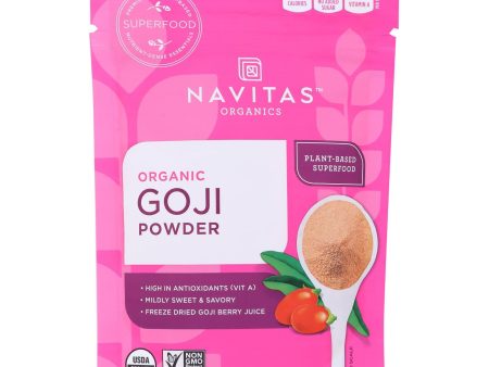 Navitas Naturals Goji Berry Powder - Organic - Freeze-dried - 4 Oz - Case Of 12 Supply