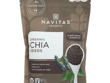 Navitas Naturals Chia Seeds - Organic - Raw - 16 Oz - Case Of 6 Online now