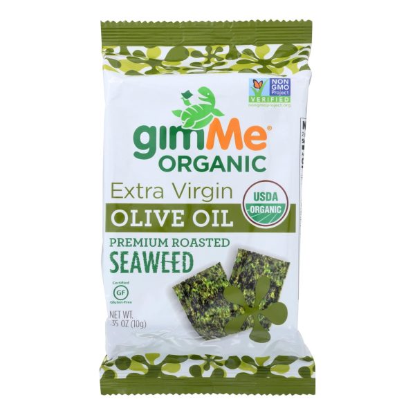 Gimme Seaweed Snacks Seaweed Snack - Organic - Extra Virgin Olive Oil - Case Of 12 - .35 Oz Fashion