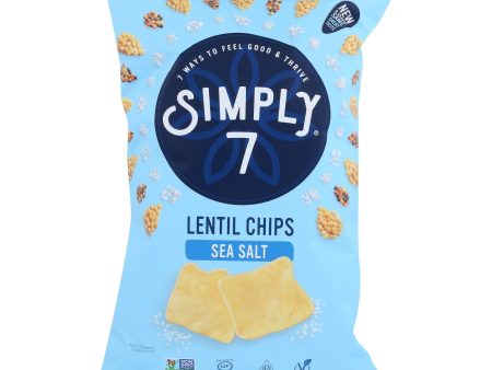 Simply 7 Lentil Chips - Sea Salt - Case Of 12 - 4 Oz. Sale