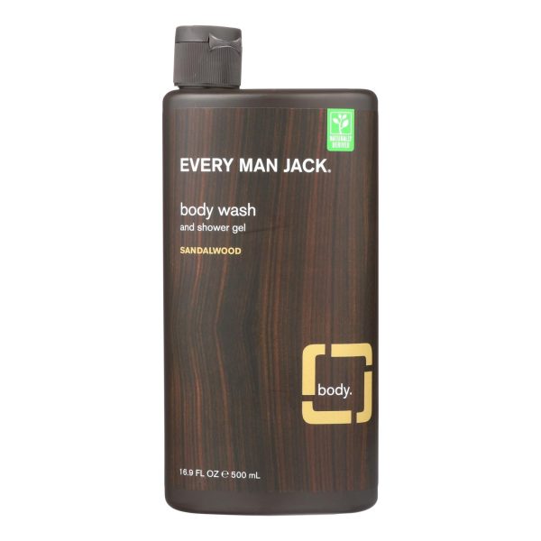 Every Man Jack Body Wash Sandalwood - Case Of 16.9 - 16.9 Fl Oz. For Discount