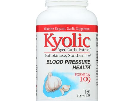 Kyolic - Aged Garlic Extract Blood Pressure Health Formula 109 - 160 Capsules on Sale