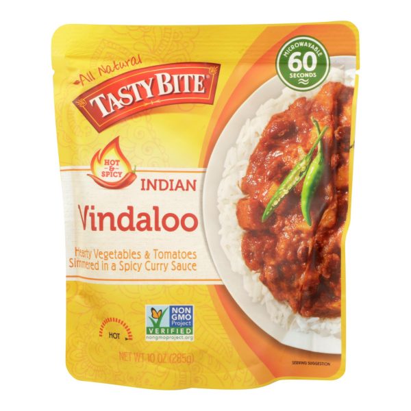 Tasty Bite Heat & Eat Indian Cuisine Entr?e - Hot & Spicy Vindaloo - Case Of 6 - 10 Oz Cheap