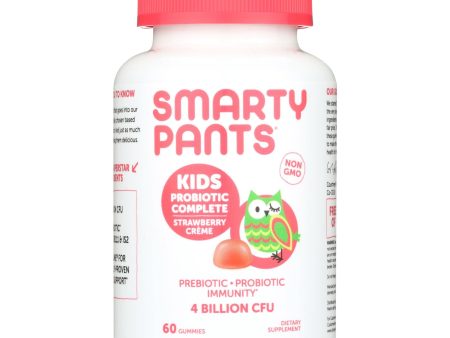 Smartypants Kids Probiotic - Straw Creme - 60 Count For Sale