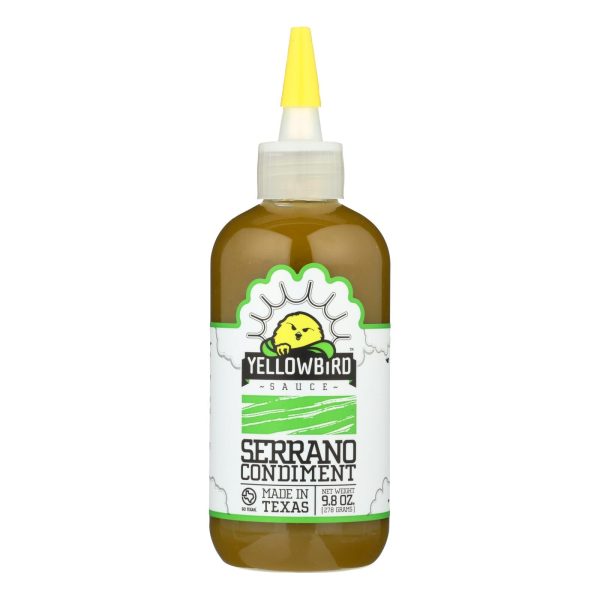 Yellowbird Sauce - Serrano - Case Of 6 - 9.8 Oz Fashion