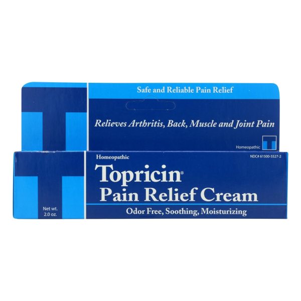 Topricin Anti-inflammatory Pain Relief Cream - 2 Oz For Discount