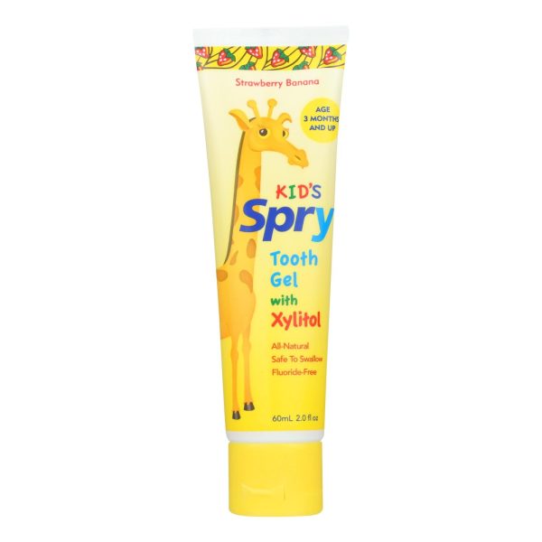 Spry Tooth Gel - Strawberry And Banana - 2 Fl Oz. Cheap