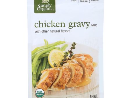 Simply Organic Seasoning Mix - Roasted Chicken Gravy - Case Of 12 - 0.85 Oz. Cheap