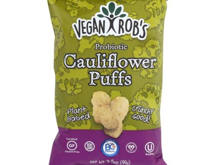 Vegan Rob s Probiotic Cauliflower Puffs - Case Of 12 - 3.5 Oz Online Sale