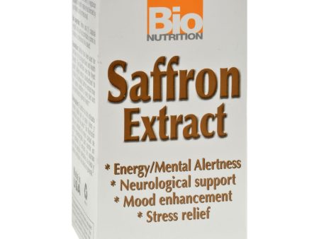 Bio Nutrition - Saffron Extract - 50 Vegetarian Capsules on Sale