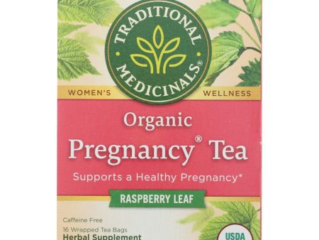 Traditional Medicinals Organic Pregnancy Herbal Tea - 16 Tea Bags - Case Of 6 Online now