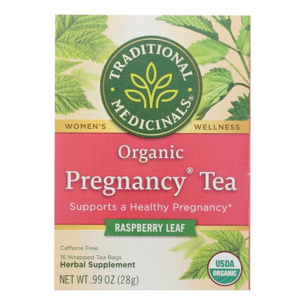 Traditional Medicinals Organic Pregnancy Herbal Tea - 16 Tea Bags - Case Of 6 Online now