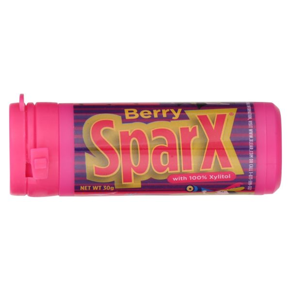 Sparx Candies - Berry - Xylitol - Case Of 6 - 30 Grm Hot on Sale