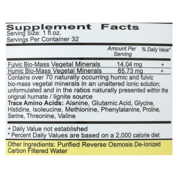 Vital Earth Minerals Fulvic-humic Mineral Blend - 32 Fl Oz Fashion