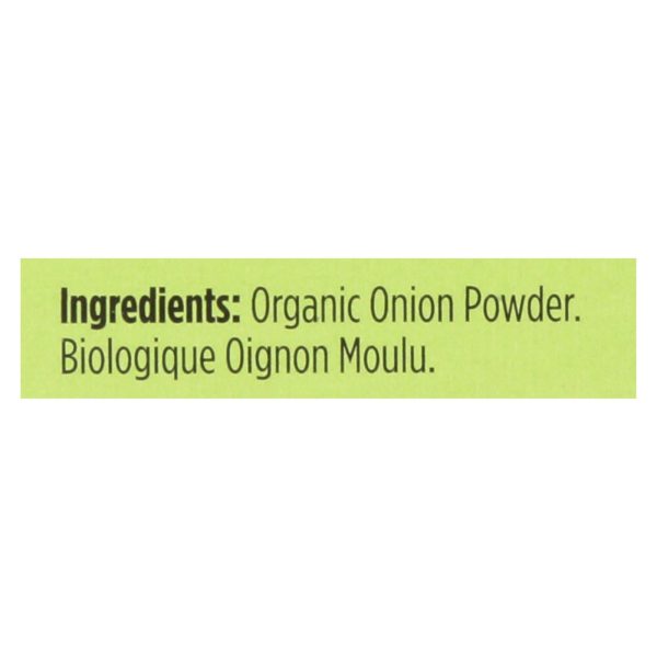 Spicely Organics - Organic Onion Powder - Case Of 6 - 0.4 Oz. Hot on Sale