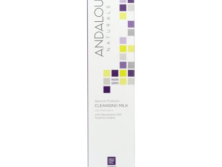 Andalou Naturals Cleansing Milk For Dry Sensitive Skin Apricot Probiotic - 6 Fl Oz Fashion