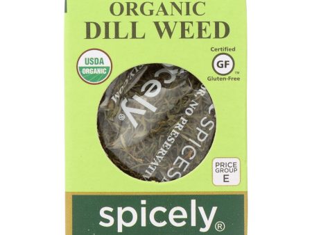 Spicely Organics - Organic Dill Weed - Case Of 6 - 0.1 Oz. For Cheap