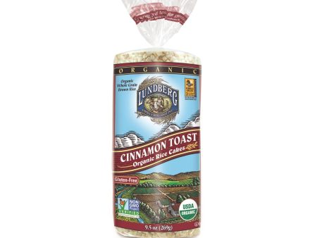 Lundberg Family Farms - Rice Cake Cinnamon Toast - Case Of 6-9.5 Oz Hot on Sale