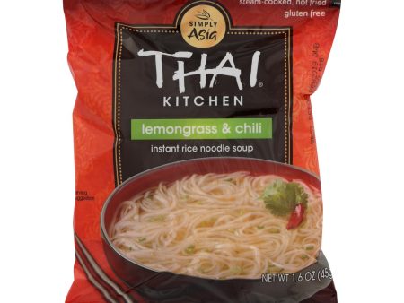 Thai Kitchen Instant Rice Noodle Soup - Lemongrass And Chili - Medium - 1.6 Oz - Case Of 6 Sale