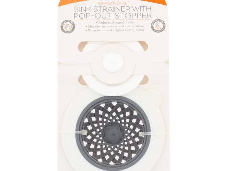 Full Circle Home - Sinksational Sink Strainer - Gray White - Case Of 6 - 1 Count For Cheap