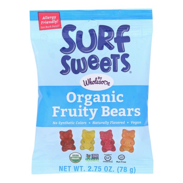 Surf Sweets Organic Fruity Bears - Case Of 12 - 2.75 Oz. Cheap