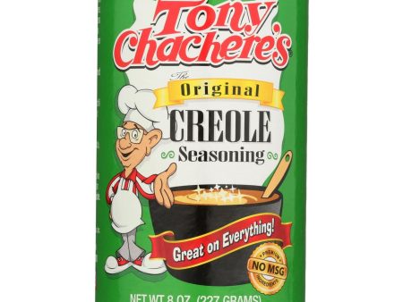 Tony Chachere s Seasoning - Creole - Case Of 6 - 8 Oz Online Hot Sale