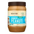 Woodstock Organic Crunchy Easy Spread Peanut Butter - Case Of 12 - 35 Oz Supply