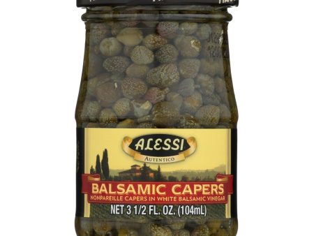 Alessi - Capers In White Balsamic Vinegar - 3.5 Oz - Case Of 6 Online