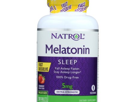 Natrol Melatonin Fast Dissolve Tablets - 5 Mg - 150 Count on Sale