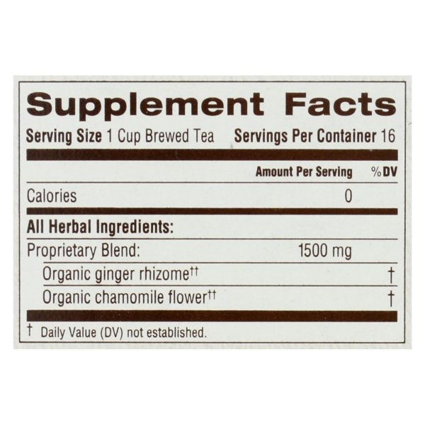 Traditional Medicinals Organic Golden Ginger Tea - Case Of 6 - 16 Bags For Cheap