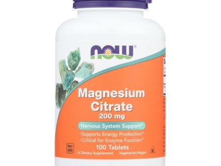 Now Foods - Magnesium Citrate - 1 Each-100 Tab Online