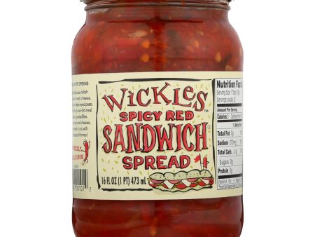 Wickle s Spicy Red Sandwich Spread  - Case Of 6 - 16 Fz Cheap