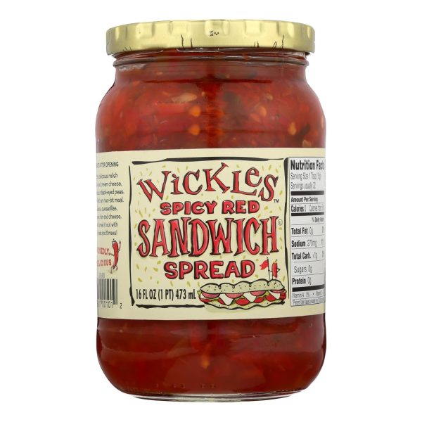 Wickle s Spicy Red Sandwich Spread  - Case Of 6 - 16 Fz Cheap