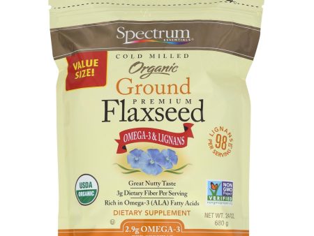 Spectrum Essentials Flaxseed - Organic - Ground - Premium - 24 Oz For Sale